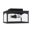 Burton 3-Light Outdoor Flush Mount For Cheap