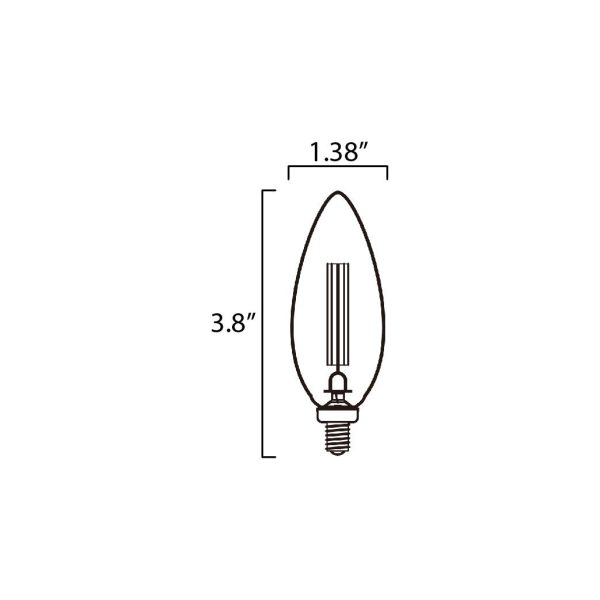 4W LED E12 B11 Dimmable 3000K Online Hot Sale