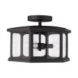 Walton 3-Light Outdoor Semi Flush Mount For Cheap