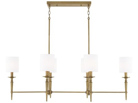 Abbie 6-Light Linear Chandelier Supply