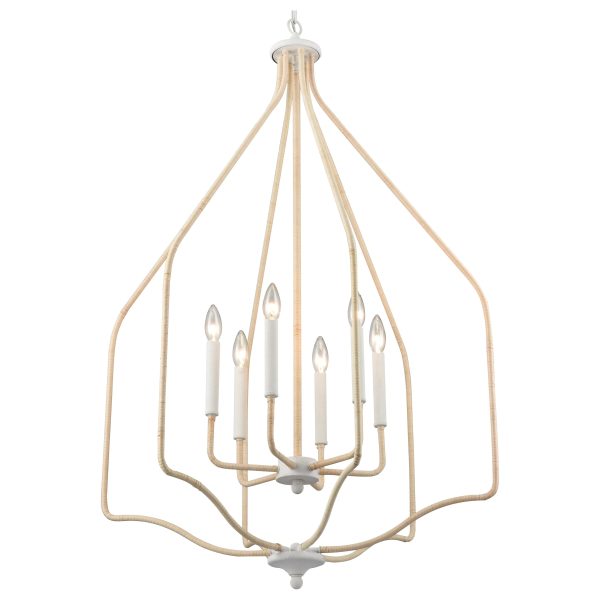 Breezeway 28  Wide 6-Light Pendant For Sale