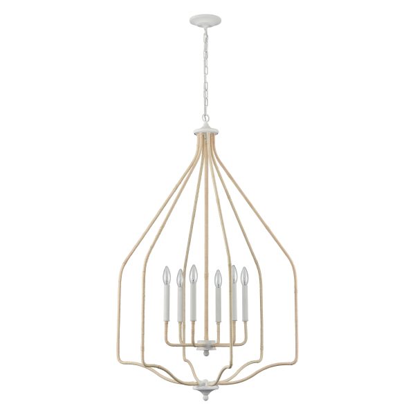 Breezeway 28  Wide 6-Light Pendant For Sale