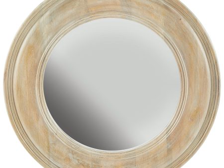 White Washed Wooden Mirror Supply