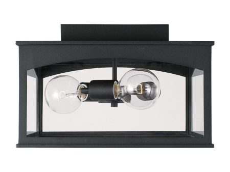 Burton 3-Light Outdoor Flush Mount For Cheap