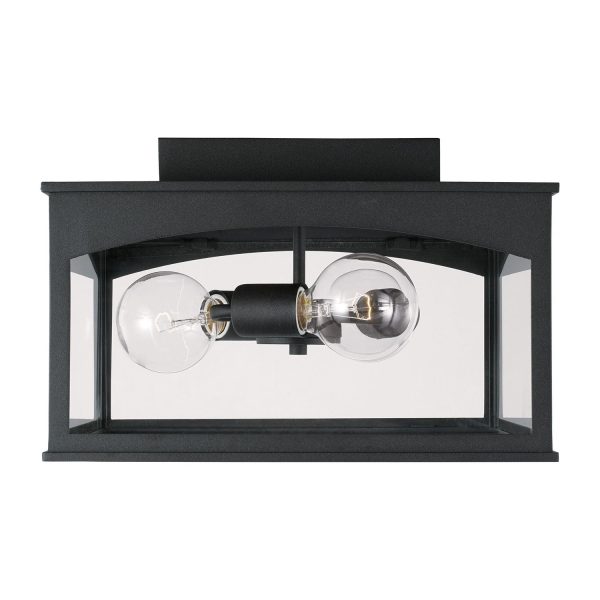 Burton 3-Light Outdoor Flush Mount For Cheap