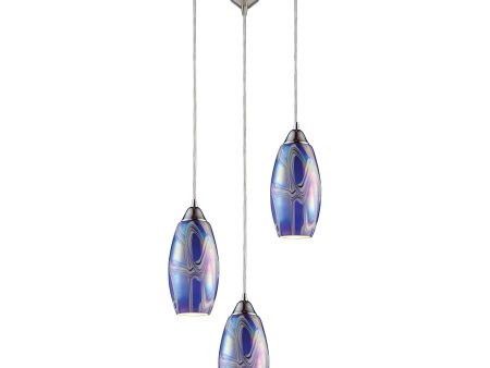 Iridescence 10  Wide 3-Light Pendant Supply