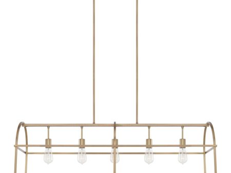 Aubrey 5-Light Linear Chandelier Discount