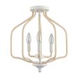 Breezeway 15.5  Wide 3-Light Semi Flush Mount Sale