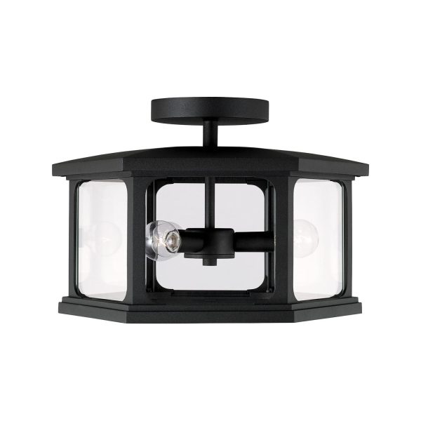 Walton 3-Light Outdoor Semi Flush Mount For Cheap