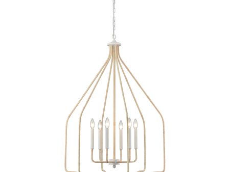 Breezeway 28  Wide 6-Light Pendant For Sale