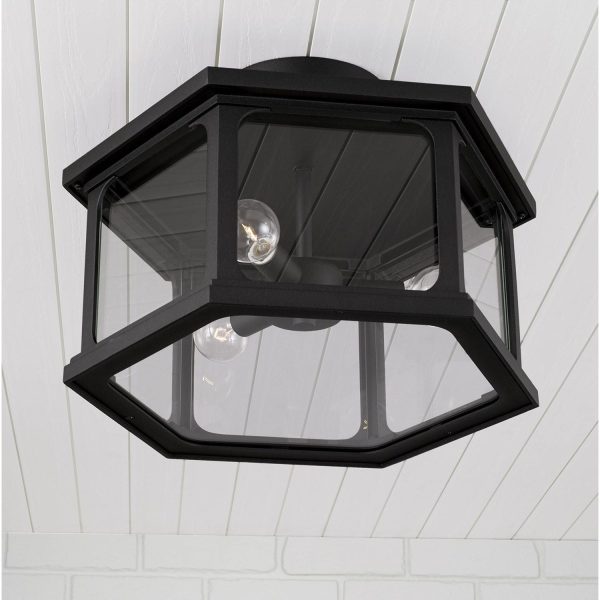 Walton 3-Light Outdoor Semi Flush Mount For Cheap