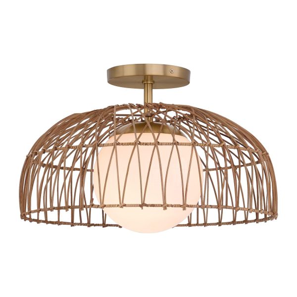 1-Light Convertible Pendant   Semi Flush Discount