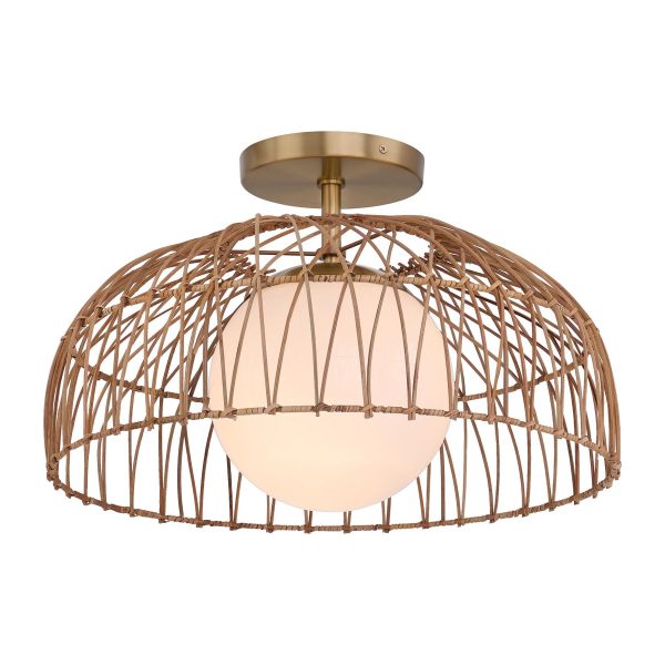 1-Light Convertible Pendant   Semi Flush Discount