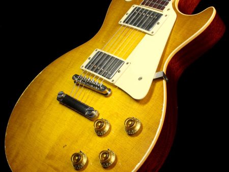 Used 2015 Gibson Custom Shop Murphy Aged True Historic 1958 Les Paul Reissue Electric Guitar Aged Lemonburst Online Sale