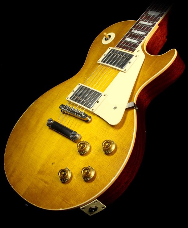 Used 2015 Gibson Custom Shop Murphy Aged True Historic 1958 Les Paul Reissue Electric Guitar Aged Lemonburst Online Sale