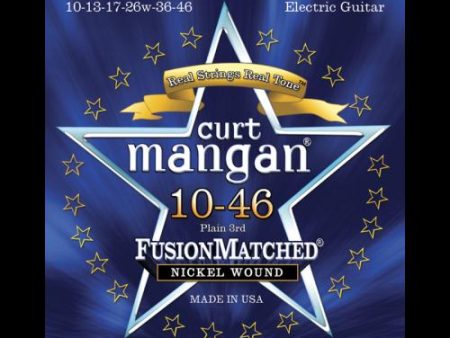 Curt Mangan Fusion Matched Nickel Wound Electric Strings (10-46) Online now