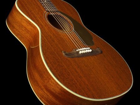 Used Fender Newporter USA Selected Limited Edition All-Mahogany Acoustic Guitar Natural Online Hot Sale