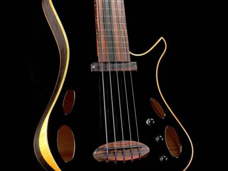 Martin Keith Elfin Hollowbody 5-String Bass Gloss Black 2015 Sale