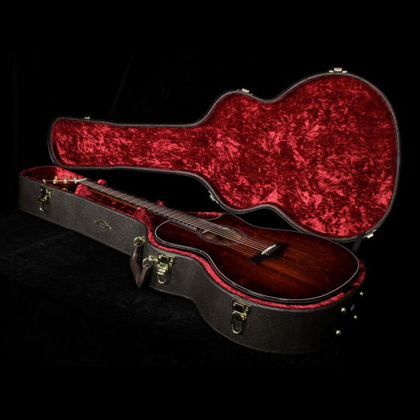 Taylor Custom 714ce Koa Music Zoo Exclusive Acoustic Guitar Shaded Edgeburst Online now