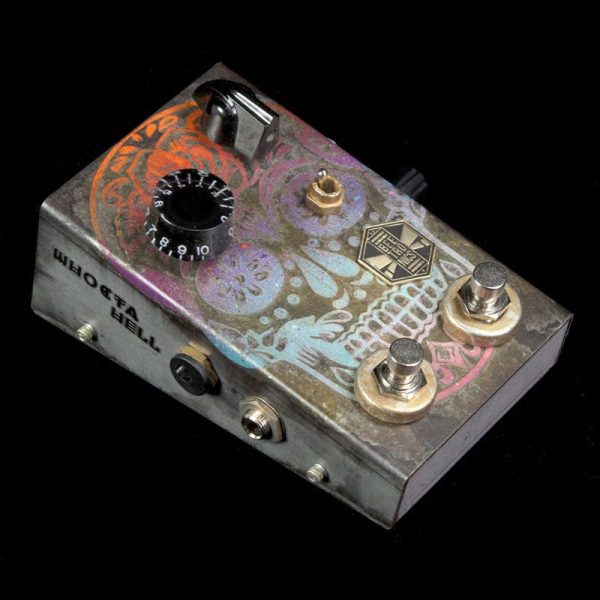 Beetronics WhoctaHell Low Octave Fuzz Custom Series Psycho Skull Effects Pedal on Sale