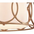 Ringlets 22  Wide 4-Light Chandelier Discount