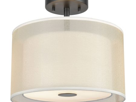 Ashland 12  Wide 2-Light Semi Flush Mount Hot on Sale