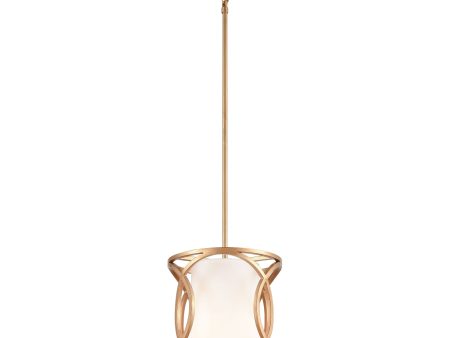 Ringlets 10  Wide 1-Light Mini Pendant For Sale