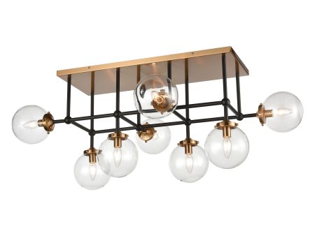 Boudreaux 42  Wide 8-Light Semi Flush Mount Online Hot Sale