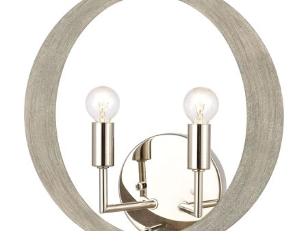 Retro Rings 12  High 2-Light Sconce For Discount