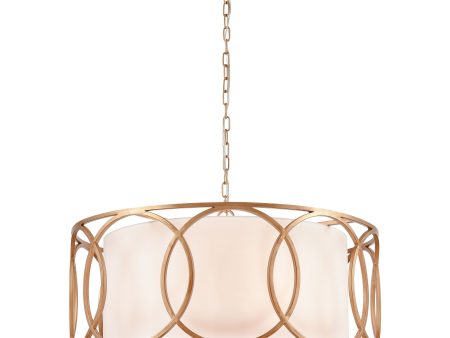 Ringlets 28  Wide 6-Light Chandelier Sale