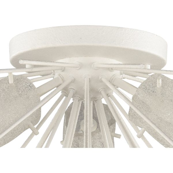 Sea Urchin 20  Wide 3-Light Semi Flush Mount Online Sale