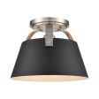 Jepson 9.5  Wide 1-Light Semi Flush Mount Online now