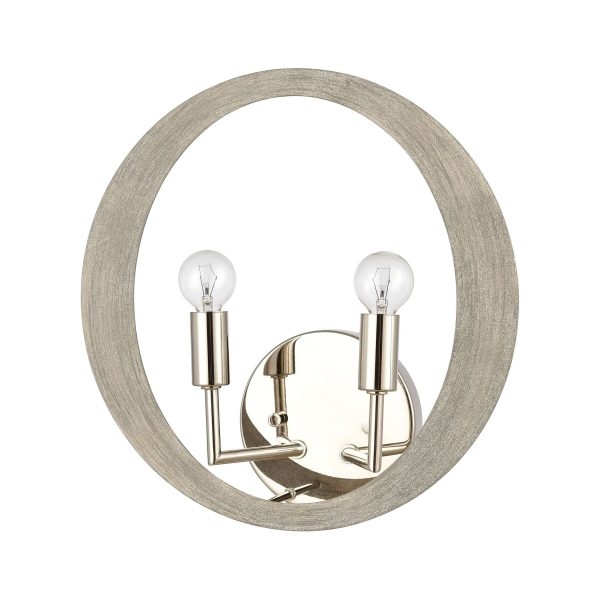 Retro Rings 12  High 2-Light Sconce For Discount