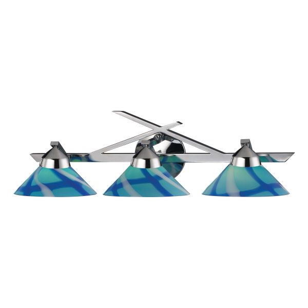 Refraction 25  Wide 3-Light Vanity Light Online Hot Sale