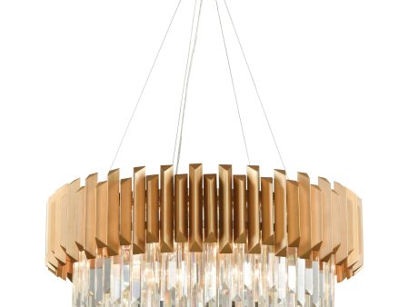 Seneca Falls 34  Wide 8-Light Chandelier For Sale