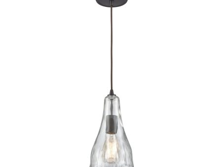 Hand Formed Glass 6  Wide 1-Light Mini Pendant Online now