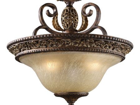 Regency 19  Wide 3-Light Semi Flush Mount Cheap