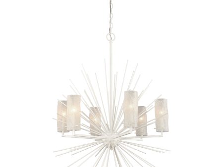 Sea Urchin 27  Wide 6-Light Chandelier Hot on Sale