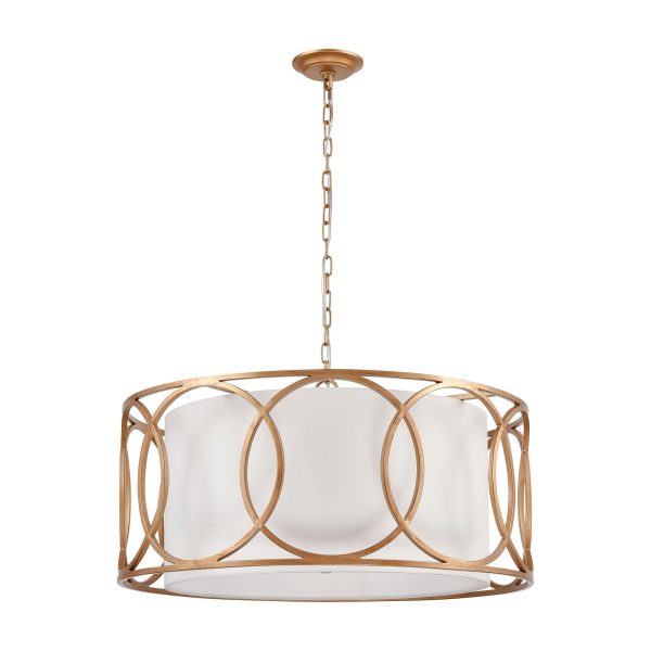 Ringlets 28  Wide 6-Light Chandelier Sale