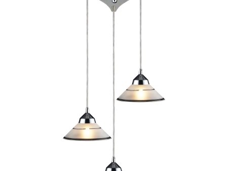 Refraction 10  Wide 3-Light Pendant For Cheap