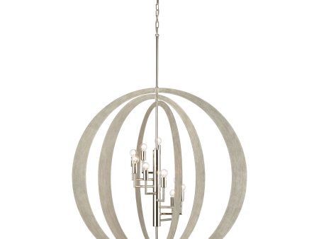 Retro Rings 36  Wide 9-Light Chandelier Online