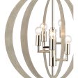 Retro Rings 19  Wide 5-Light Chandelier For Sale