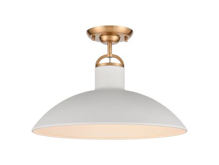 Surf 16  Wide 1-Light Semi Flush Mount For Cheap