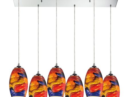 Surrealist 33  Wide 6-Light Pendant on Sale