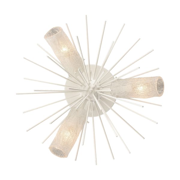 Sea Urchin 20  Wide 3-Light Semi Flush Mount Online Sale