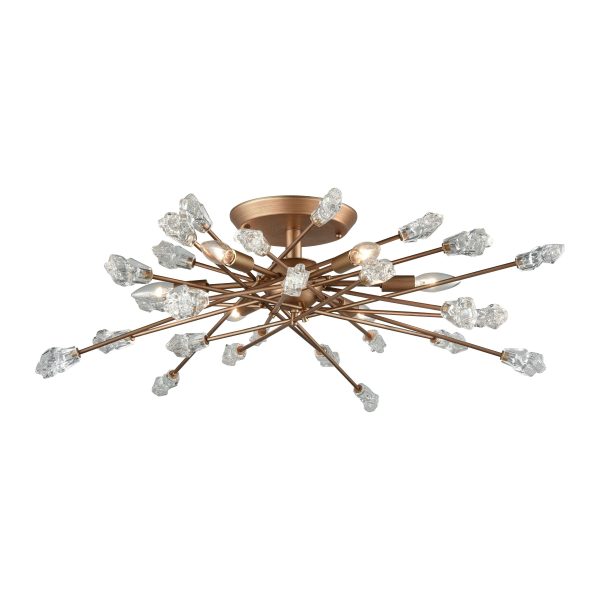 Serendipity 32  Wide 6-Light Semi Flush Mount Supply