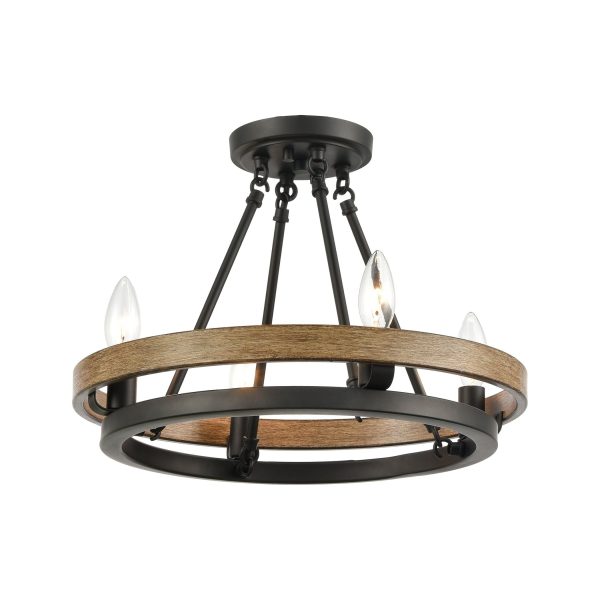 Ramsey 16  Wide 4-Light Chandelier Online now