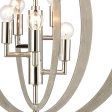 Retro Rings 19  Wide 5-Light Chandelier For Sale