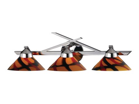 Refraction 25  Wide 3-Light Vanity Light Online Hot Sale