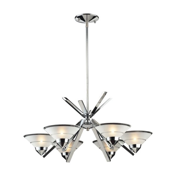 Refraction 26  Wide 6-Light Chandelier Online Sale